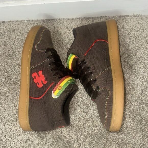 Ipath Grasshopper Rasta Brown Hemp Skateboard Skate Shoes Sneakers Mens 11 - Picture 2 of 8
